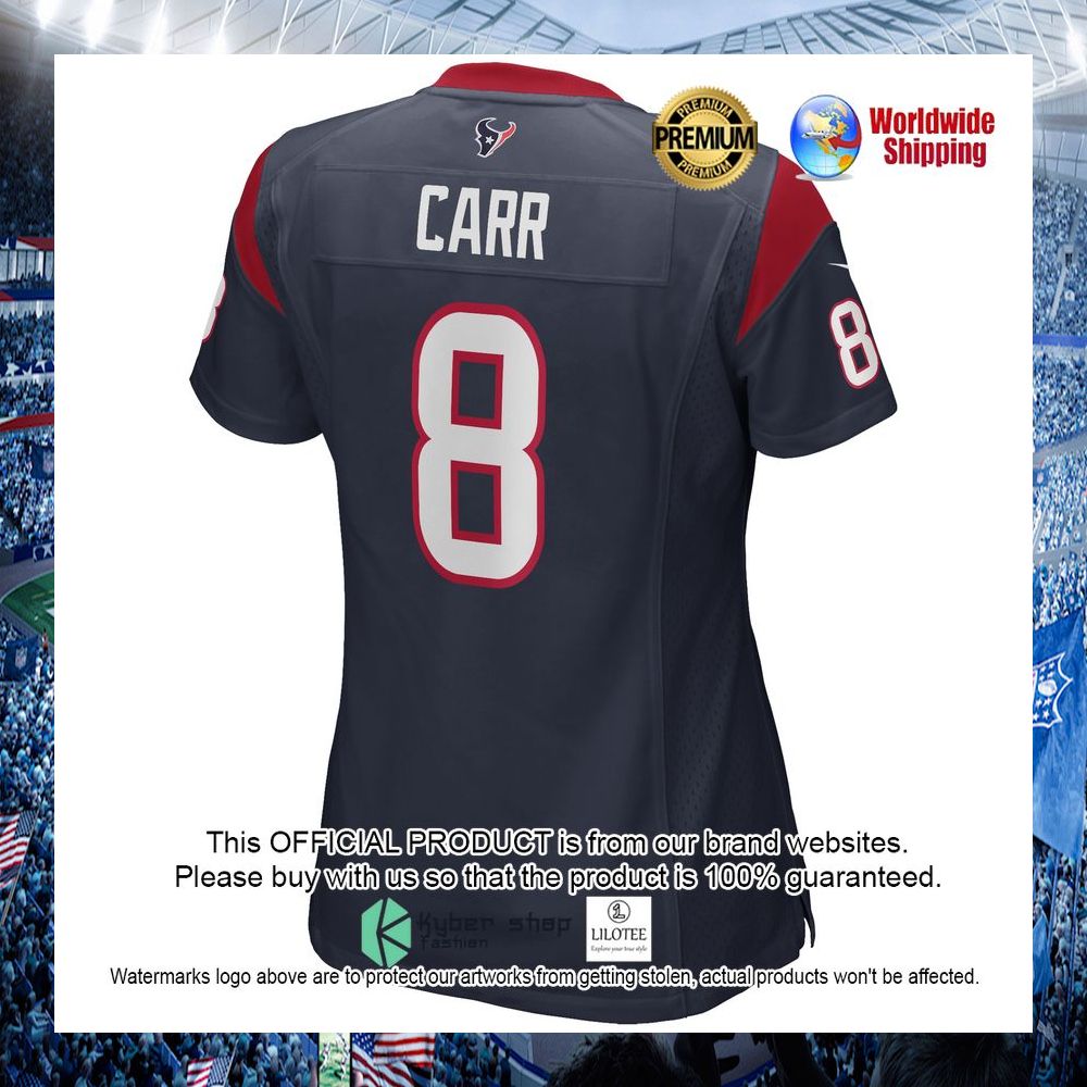 David Carr Houston Texans Nike Women's Retired Navy Football Jersey - LIMITED EDITION 3 david carr houston texans nike womens retired navy football jersey 3 53