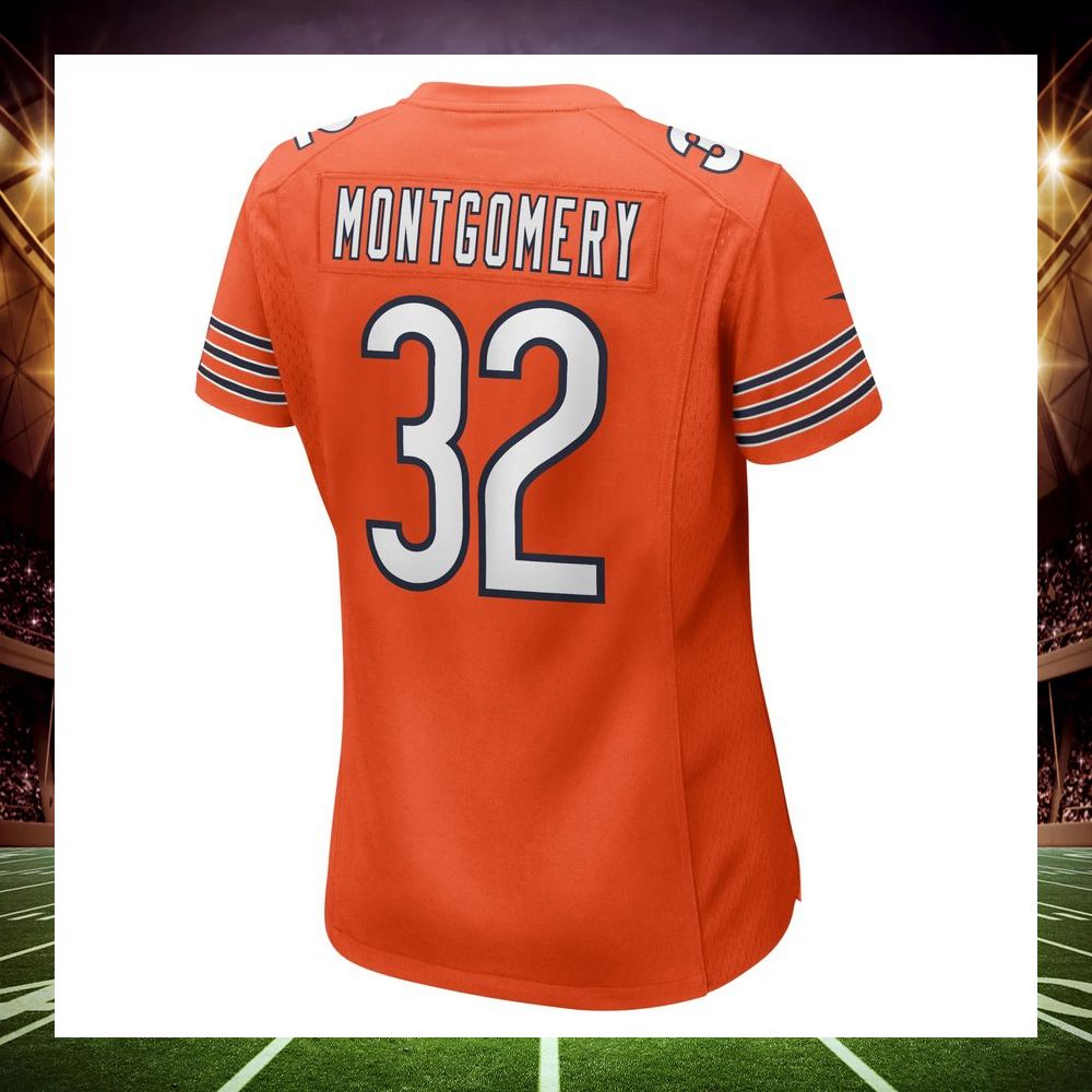 david montgomery 32 chicago bears alternate orange football jersey 3 776