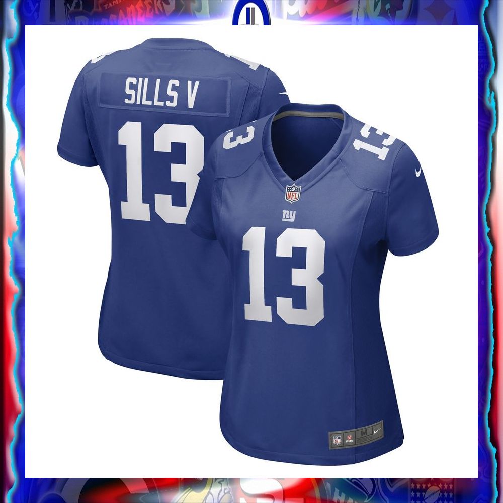 David Sills V New York Giants Women's Royal Football Jersey 8 david sills v new york giants womens royal football jersey 4 842