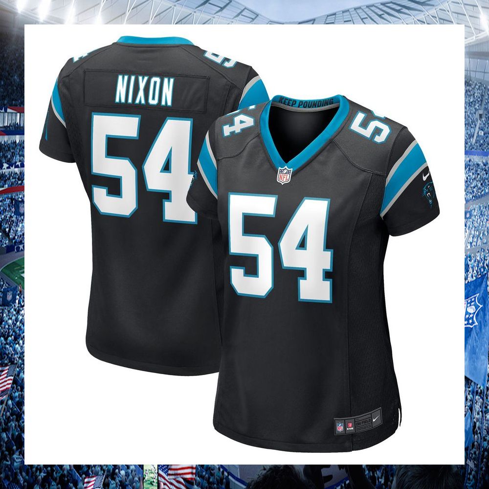 daviyon nixon carolina panthers nike womens black football jersey 1 938