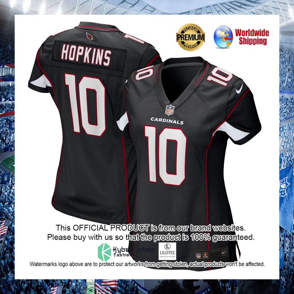 deandre hopkins arizona cardinals nike womens black football jersey 1 488