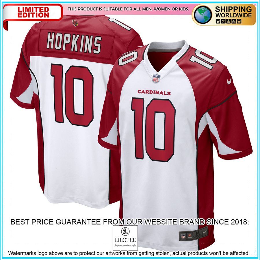 deandre hopkins arizona cardinals white football jersey 1 840