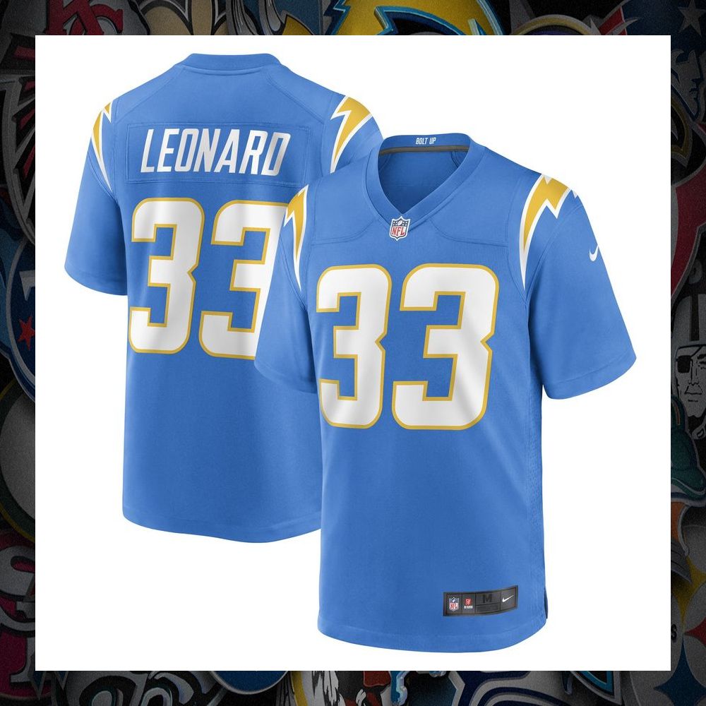 deane leonard los angeles chargers powder blue football jersey 1 621