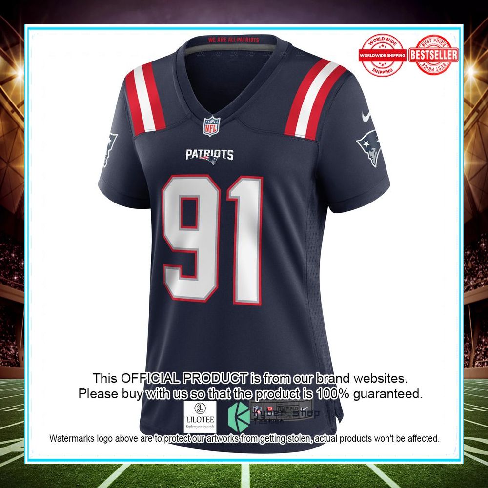 deatrich wise jr new england patriots navy football jersey 2 799