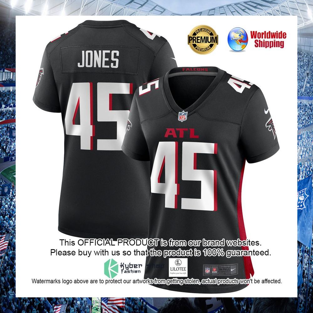 deion jones atlanta falcons nike womens black football jersey 1 796
