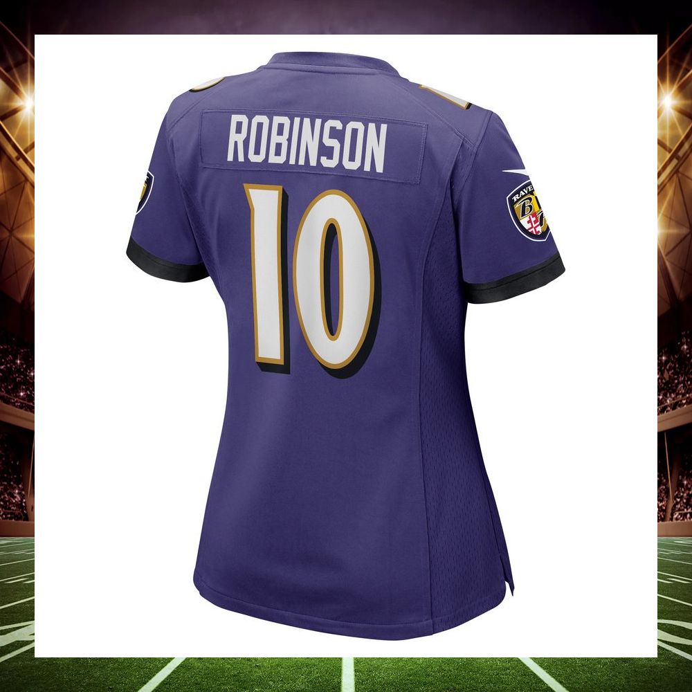 demarcus robinson baltimore ravens purple football jersey 3 970