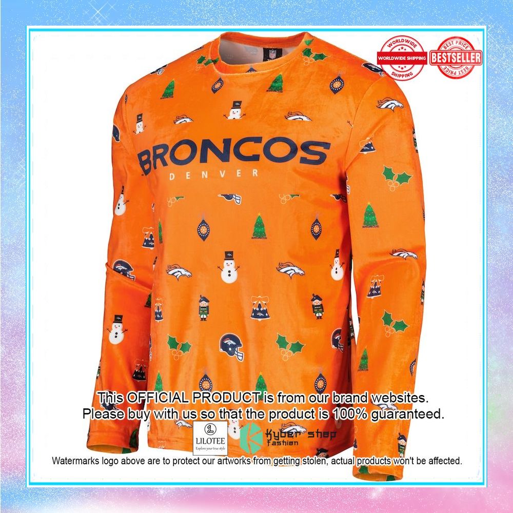 denver broncos foco orange sweater 2 374
