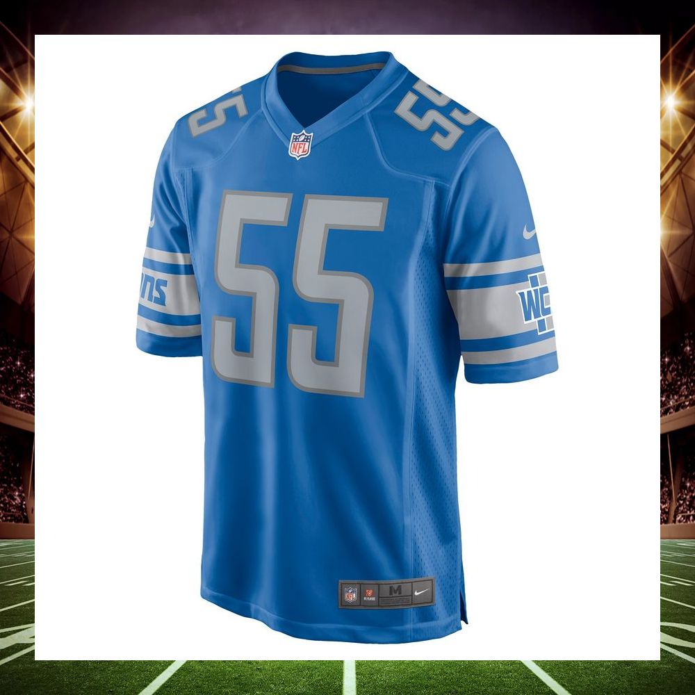 derrick barnes detroit lions blue football jersey 2 157