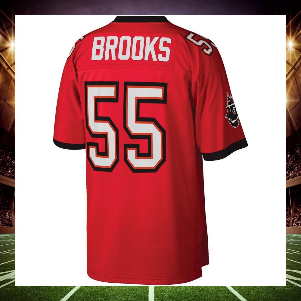 derrick brooks tampa bay buccaneers mitchell ness legacy replica red football jersey 3 256