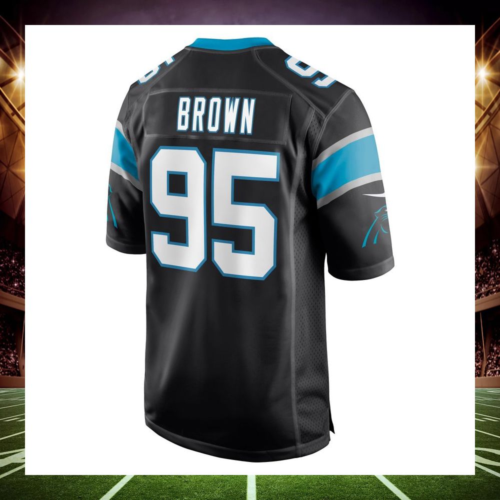 derrick brown carolina panthers black football jersey 3 947