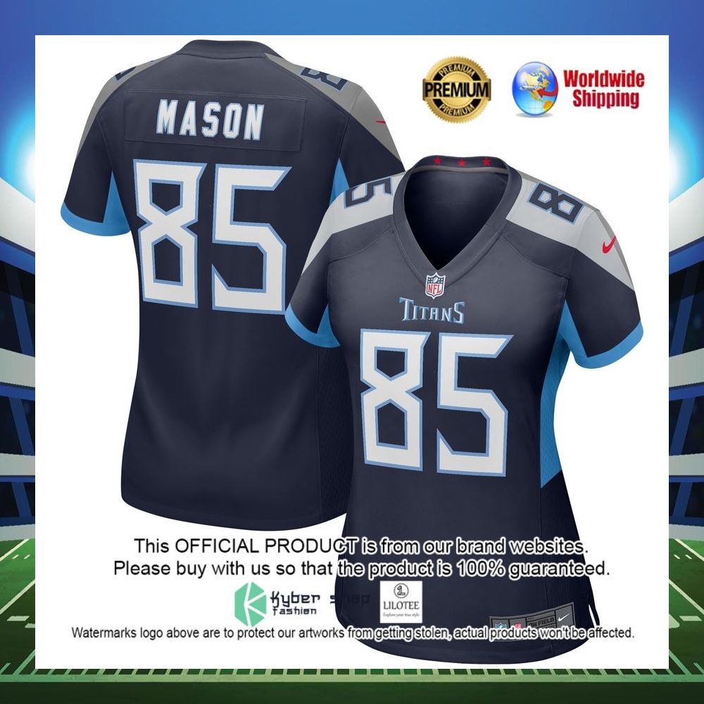 derrick mason tennessee titans nike womens game retired player navy football jersey 1 167