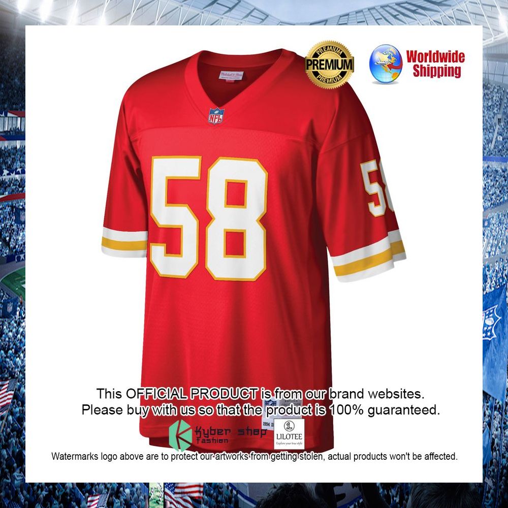 derrick thomas kansas city chiefs mitchell ness retired legacy replica red football jersey 2 950