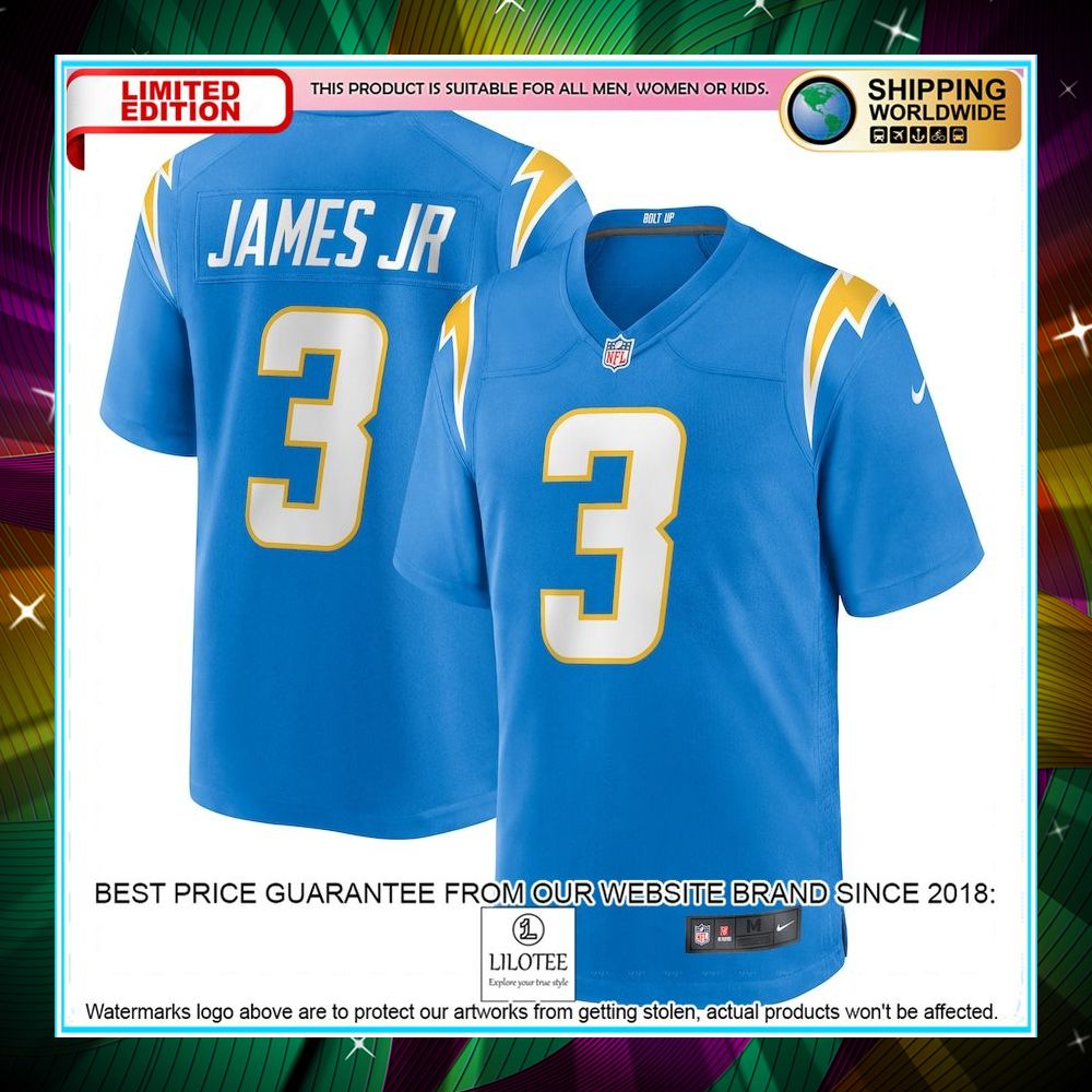 derwin james jr los angeles chargers powder blue football jersey 1 306