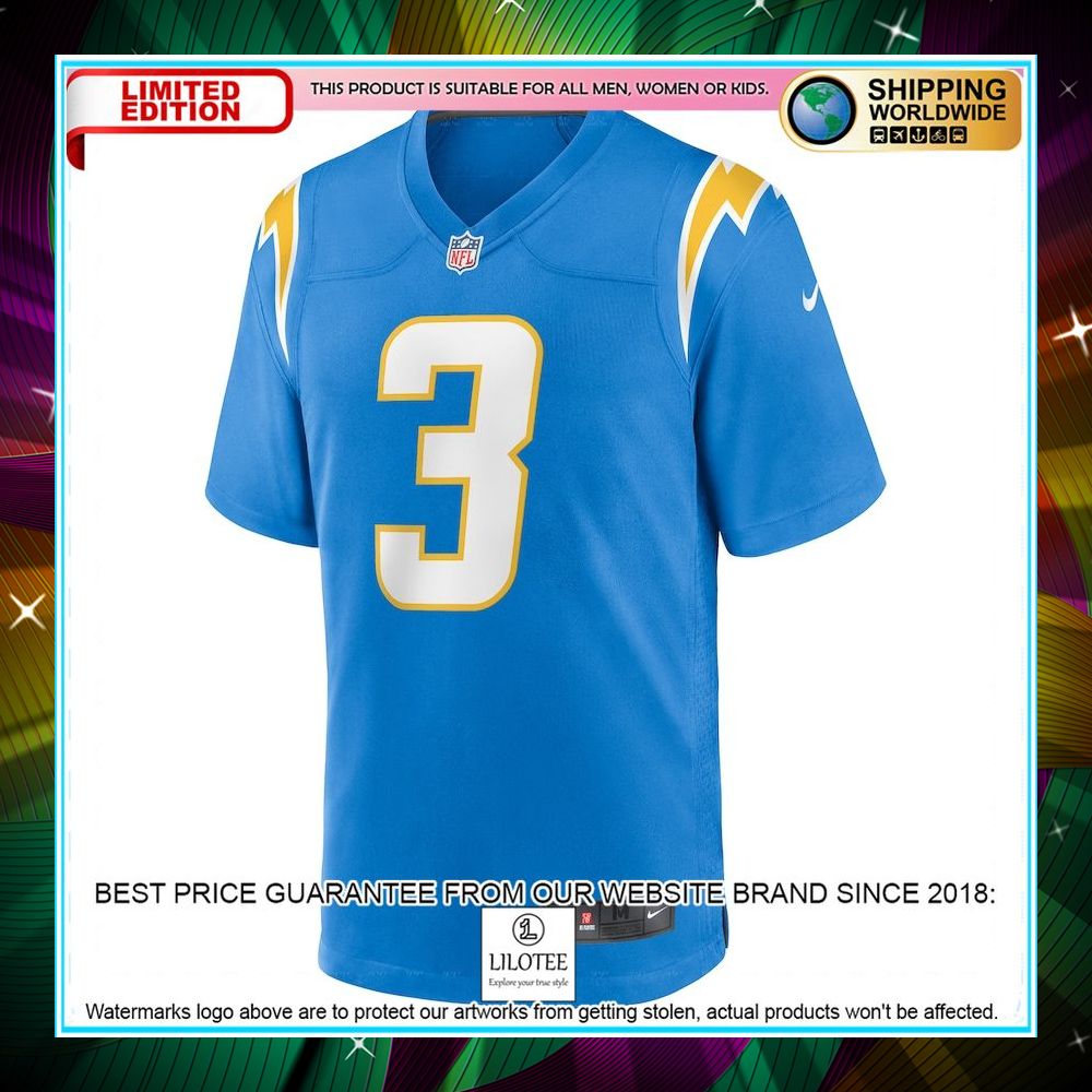 derwin james jr los angeles chargers powder blue football jersey 2 766