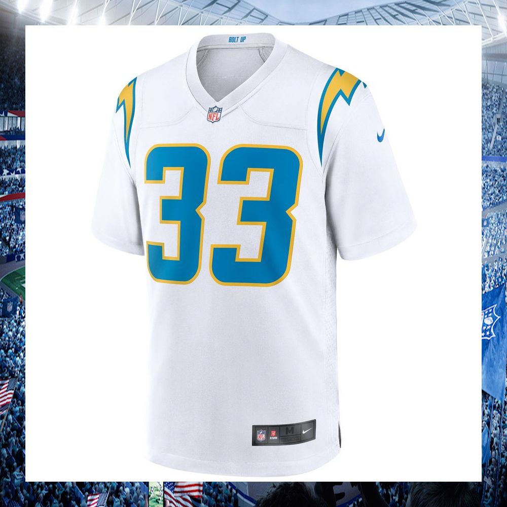 derwin james los angeles chargers nike white football jersey 2 213