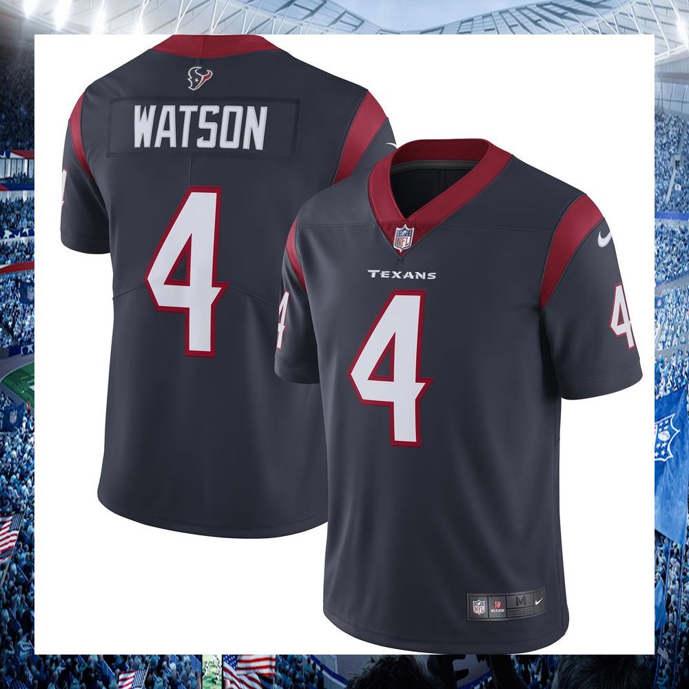 deshaun watson houston texans nike vapor limited navy football jersey 1 231