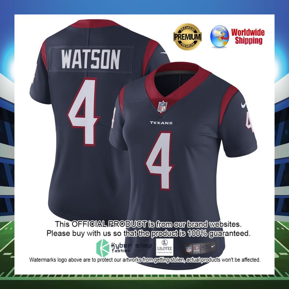 deshaun watson houston texans nike womens vapor untouchable limited navy football jersey 1 572