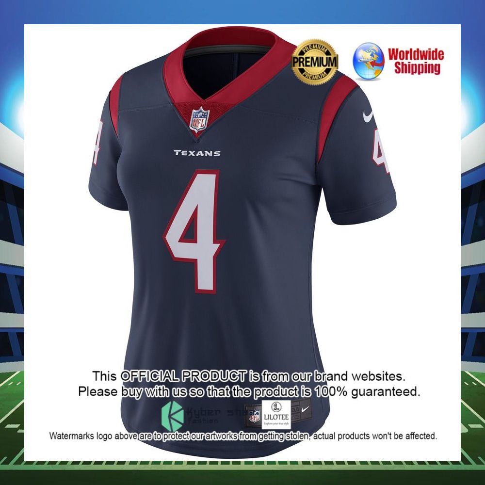 deshaun watson houston texans nike womens vapor untouchable limited navy football jersey 2 429
