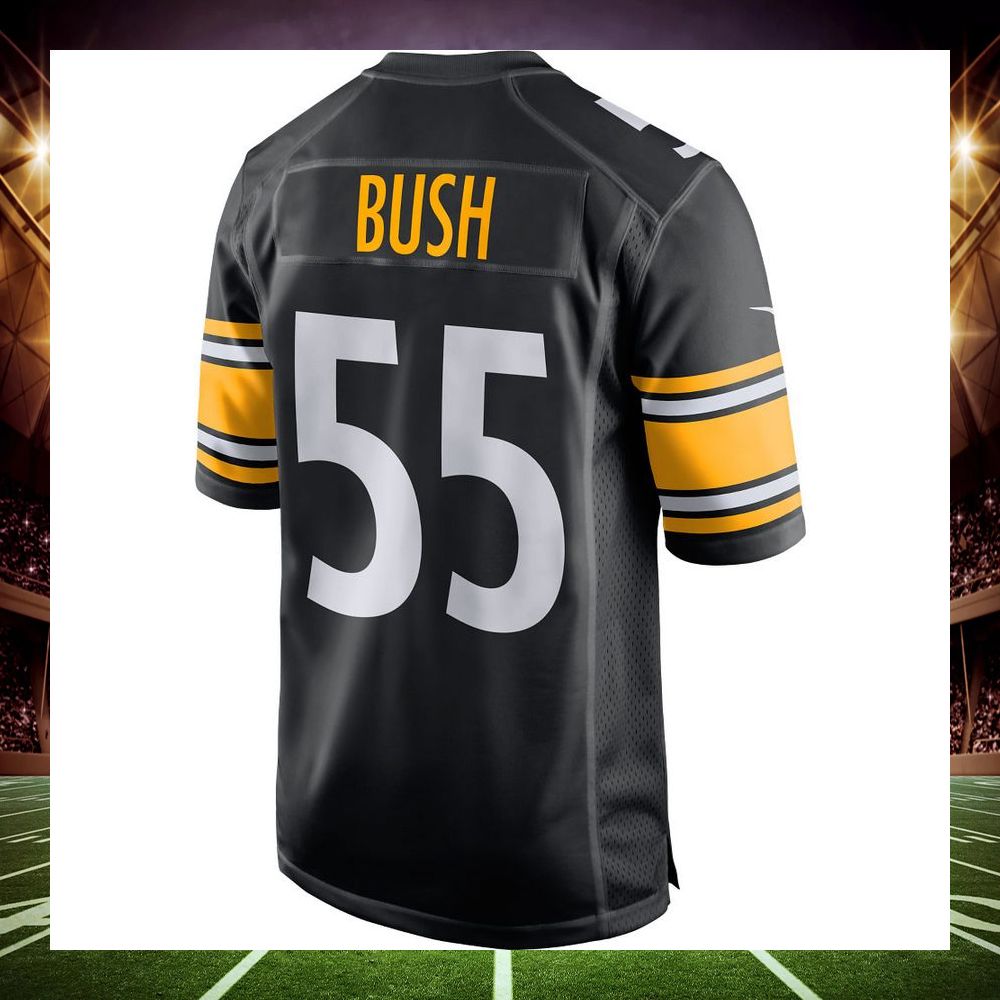 devin bush pittsburgh steelers black football jersey 3 227