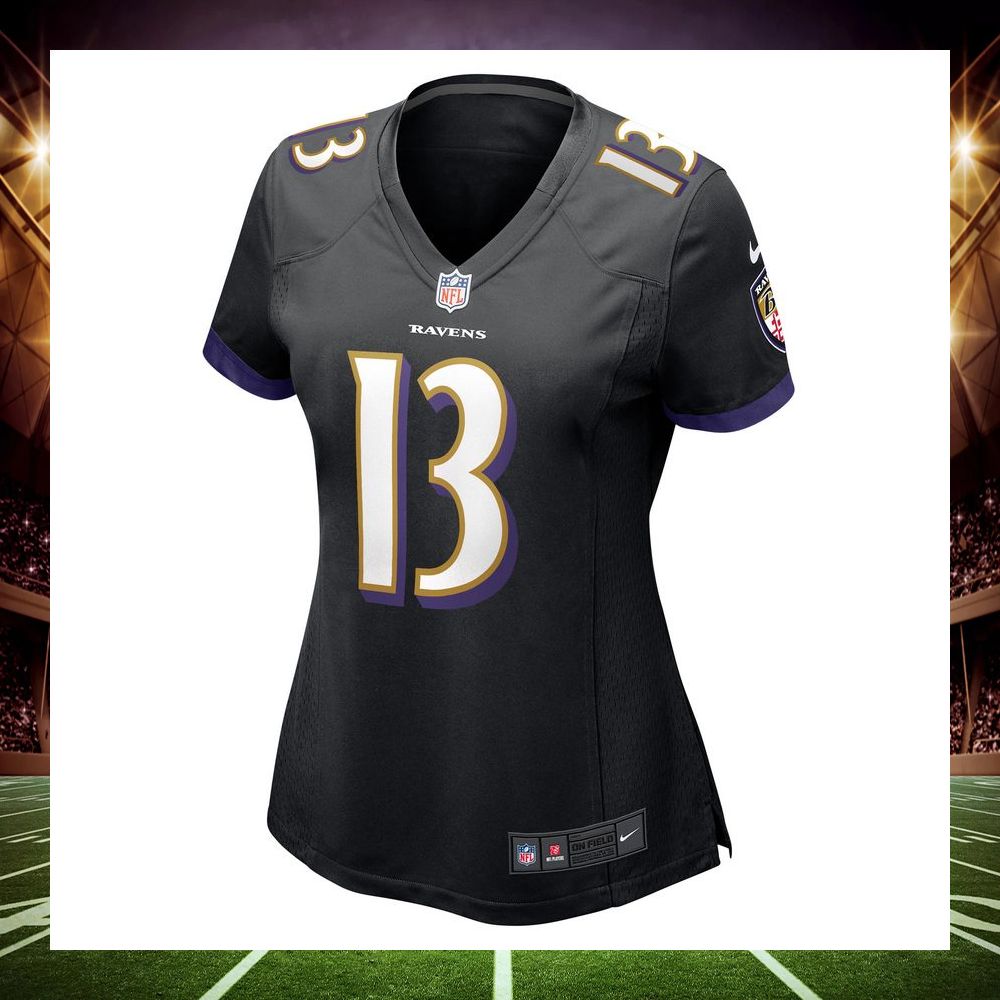 devin duvernay baltimore ravens black football jersey 2 546