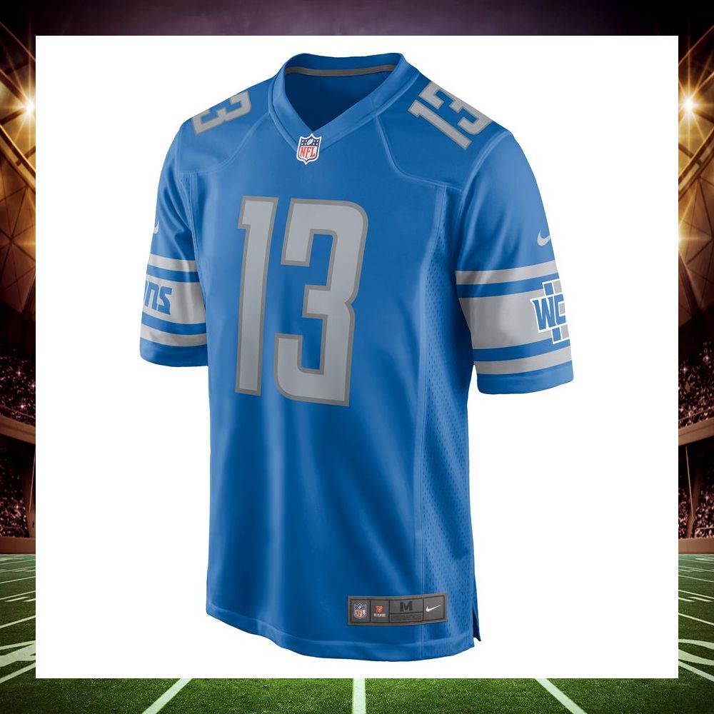 devin funchess detroit lions blue football jersey 2 660