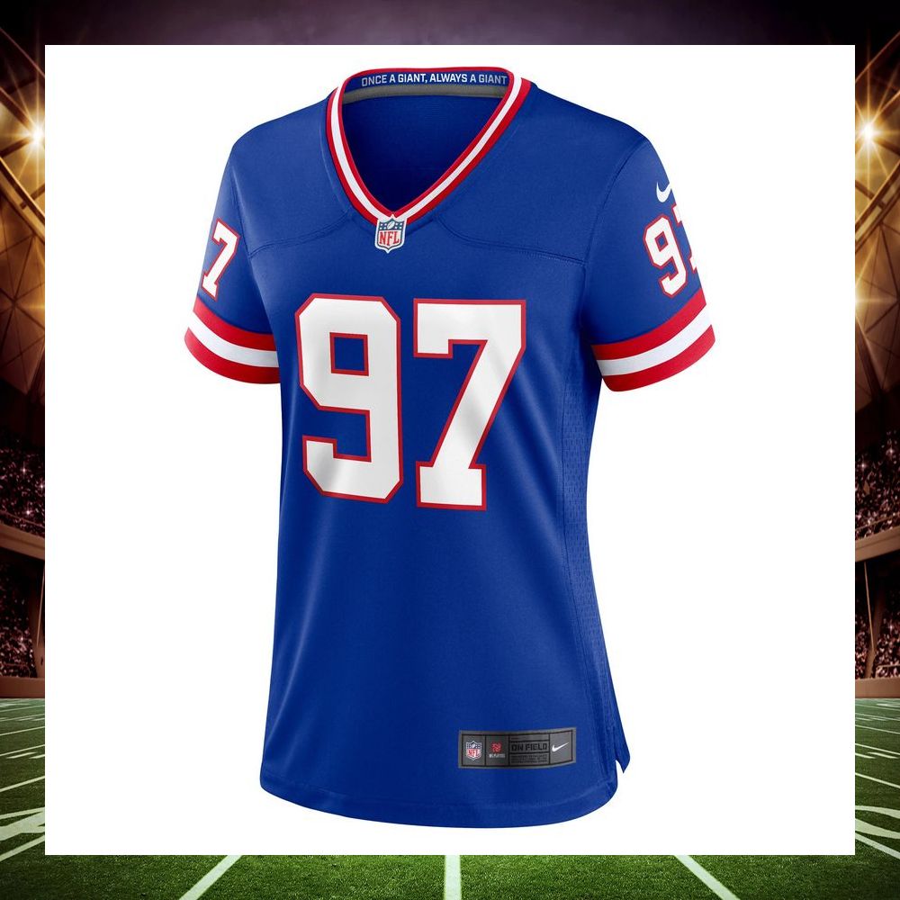 dexter lawrence new york giants classic royal football jersey 2 182