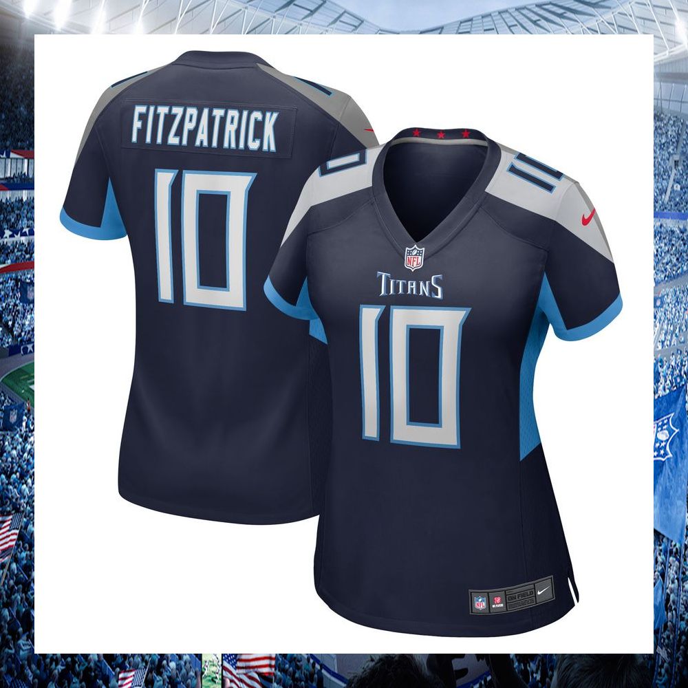 dez fitzpatrick tennessee titans nike womens navy football jersey 1 629