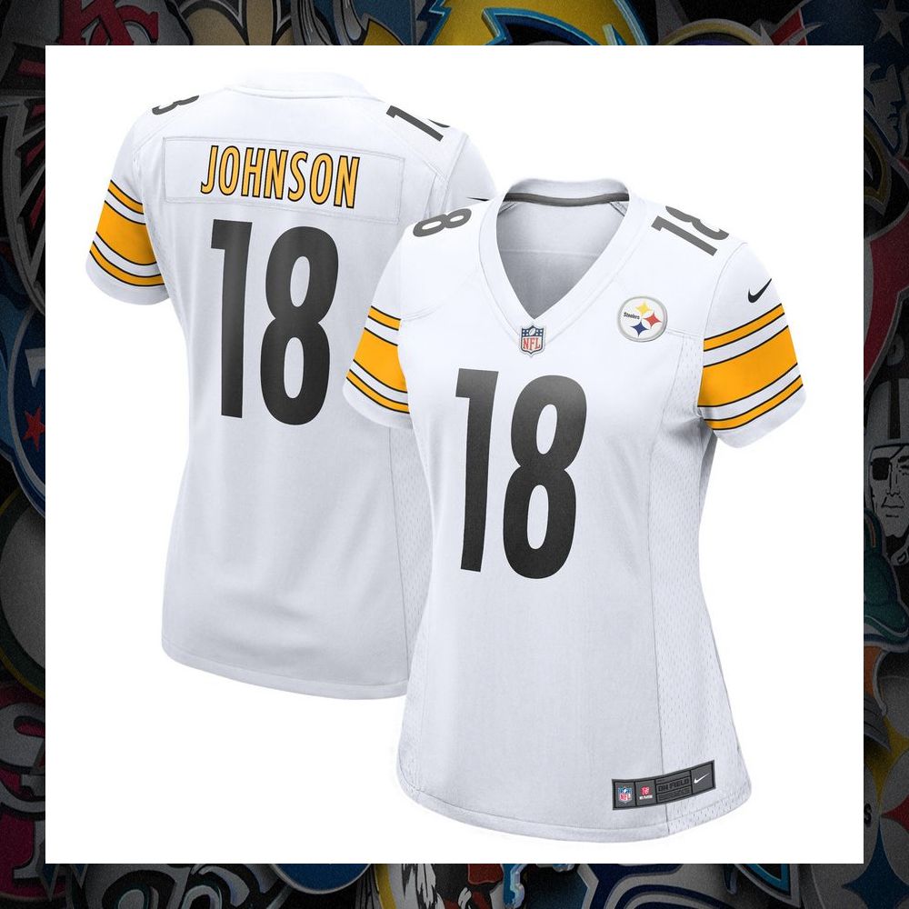 diontae johnson pittsburgh steelers womens white football jersey 1 105