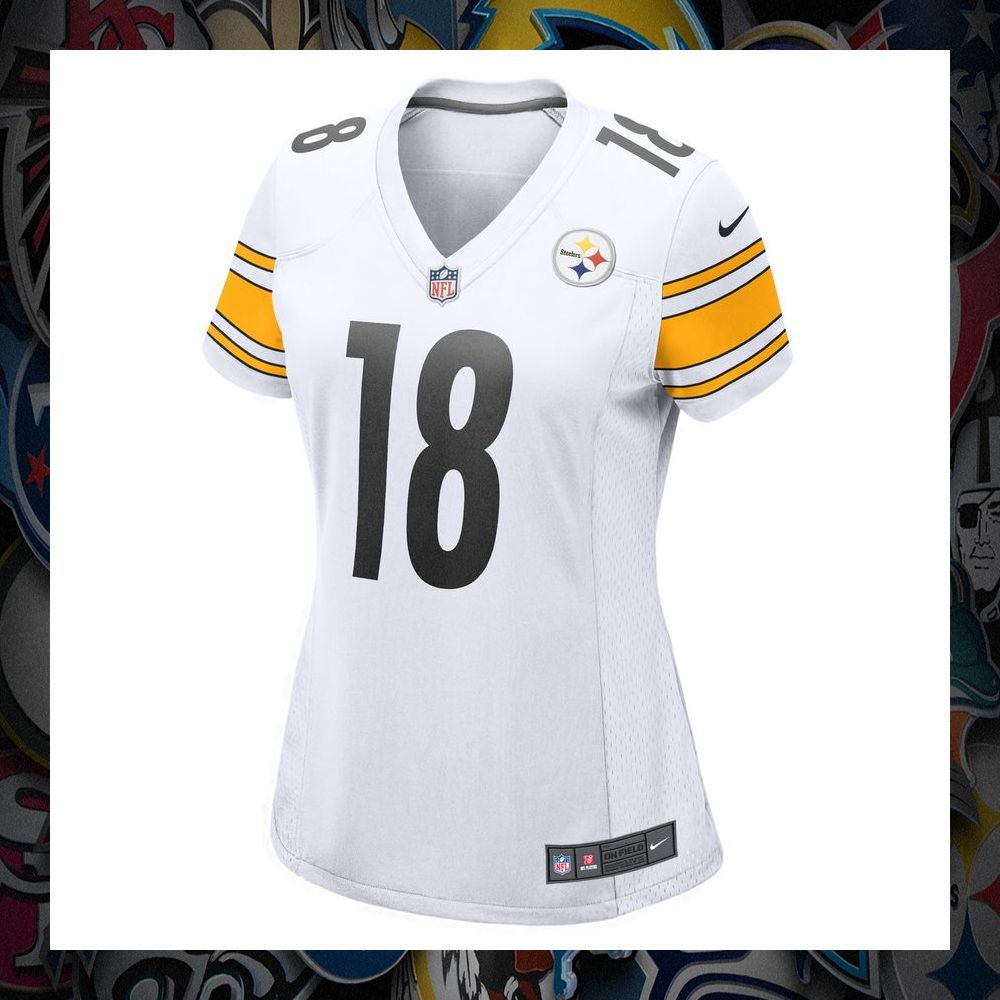 diontae johnson pittsburgh steelers womens white football jersey 2 303
