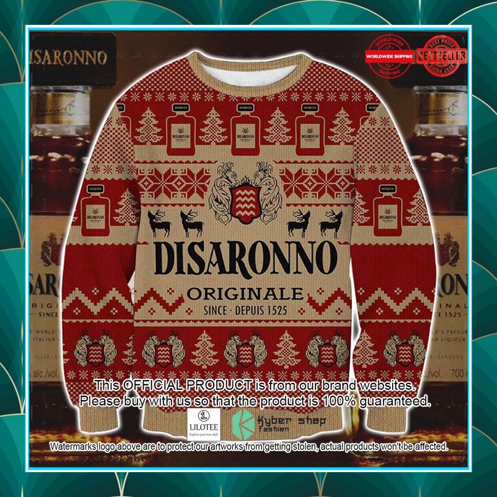 disaronno amaretto originale ugly christmas sweater 1 419