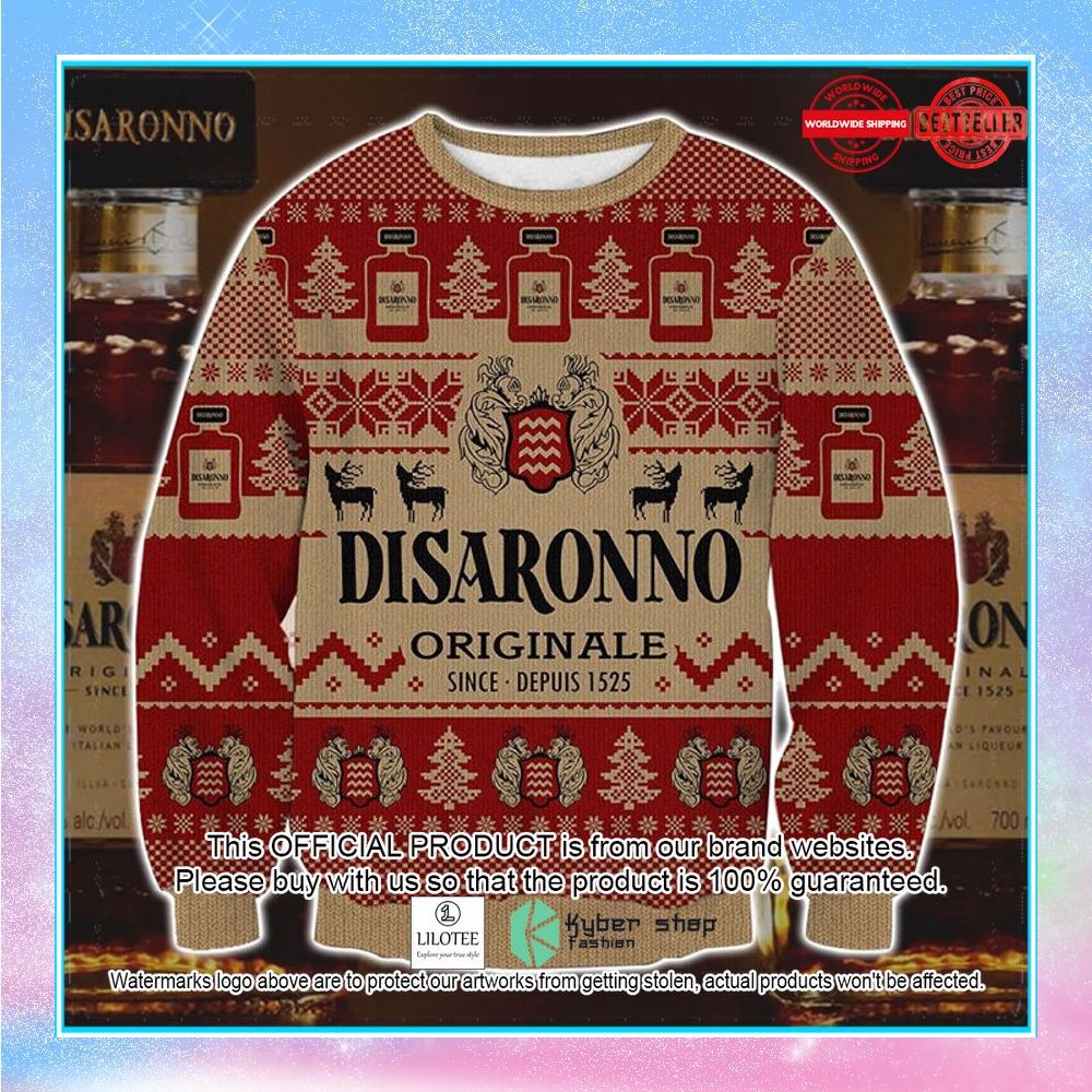 disaronno amaretto originale ugly christmas sweater 1 976