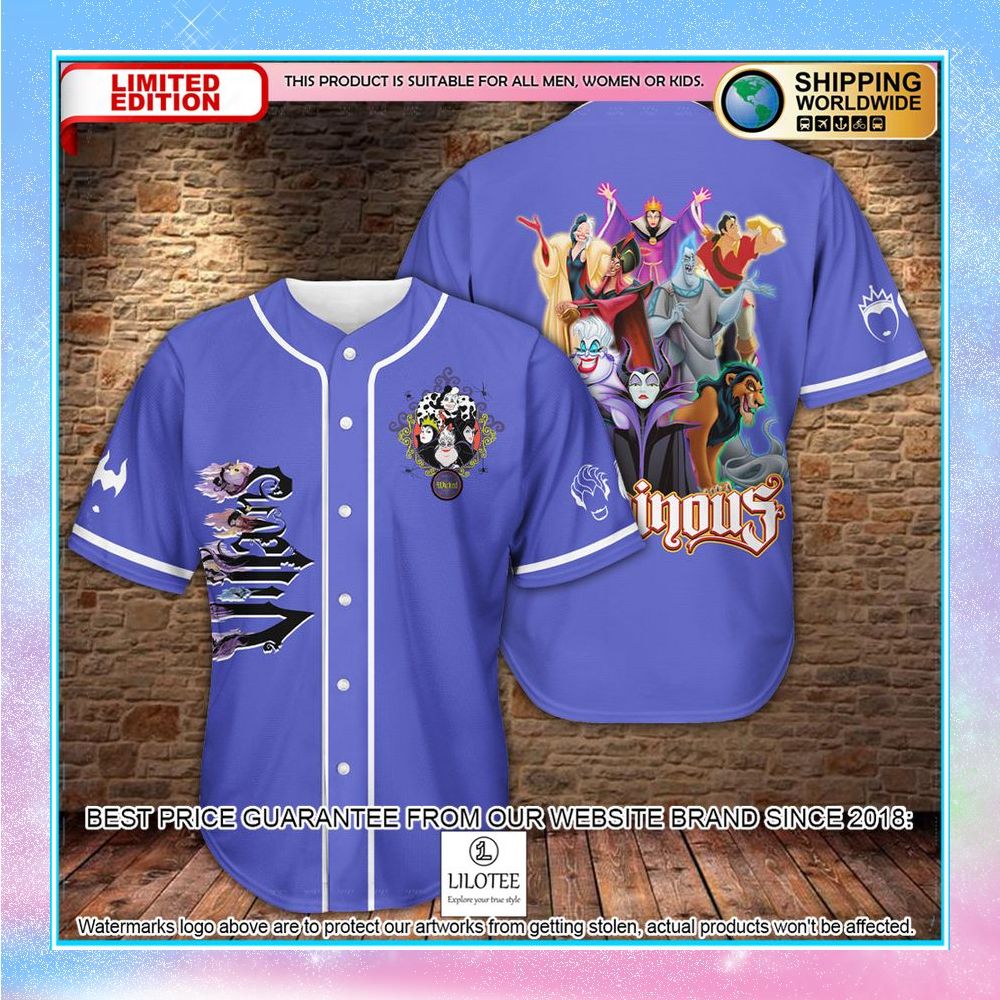 disney villains baseball jersey 1 521