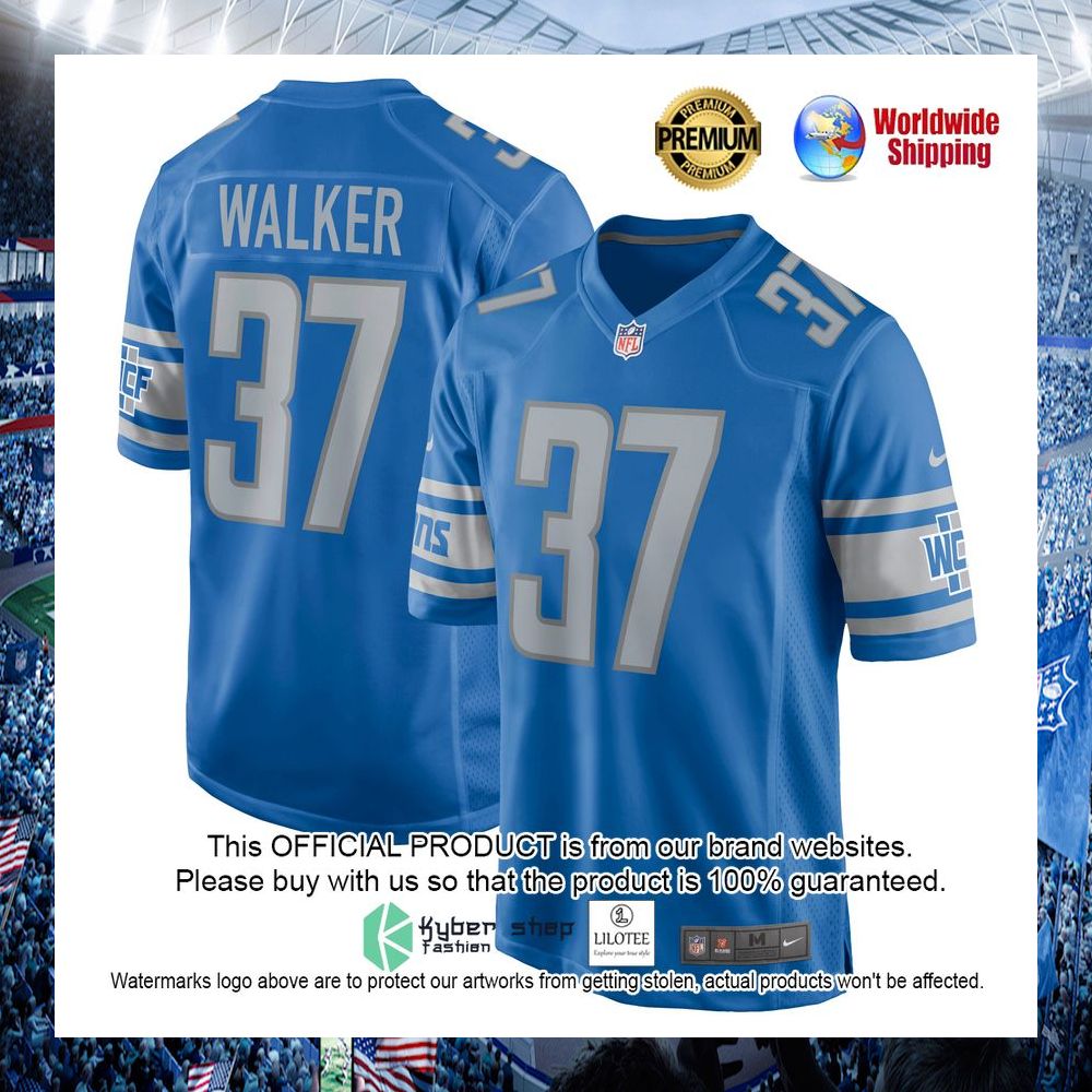doak walker detroit lions nike retired blue football jersey 1 331