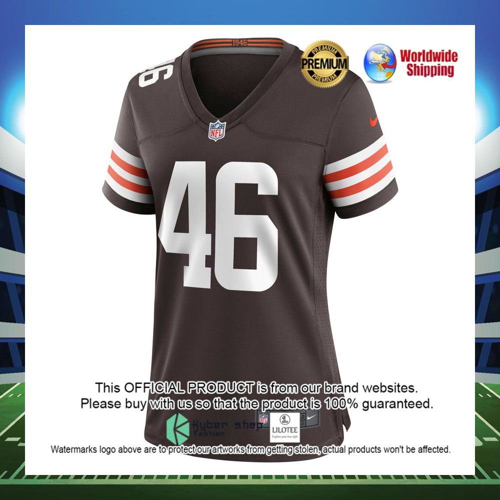 don fleming cleveland browns nike womens retired player brown football jersey 2 579
