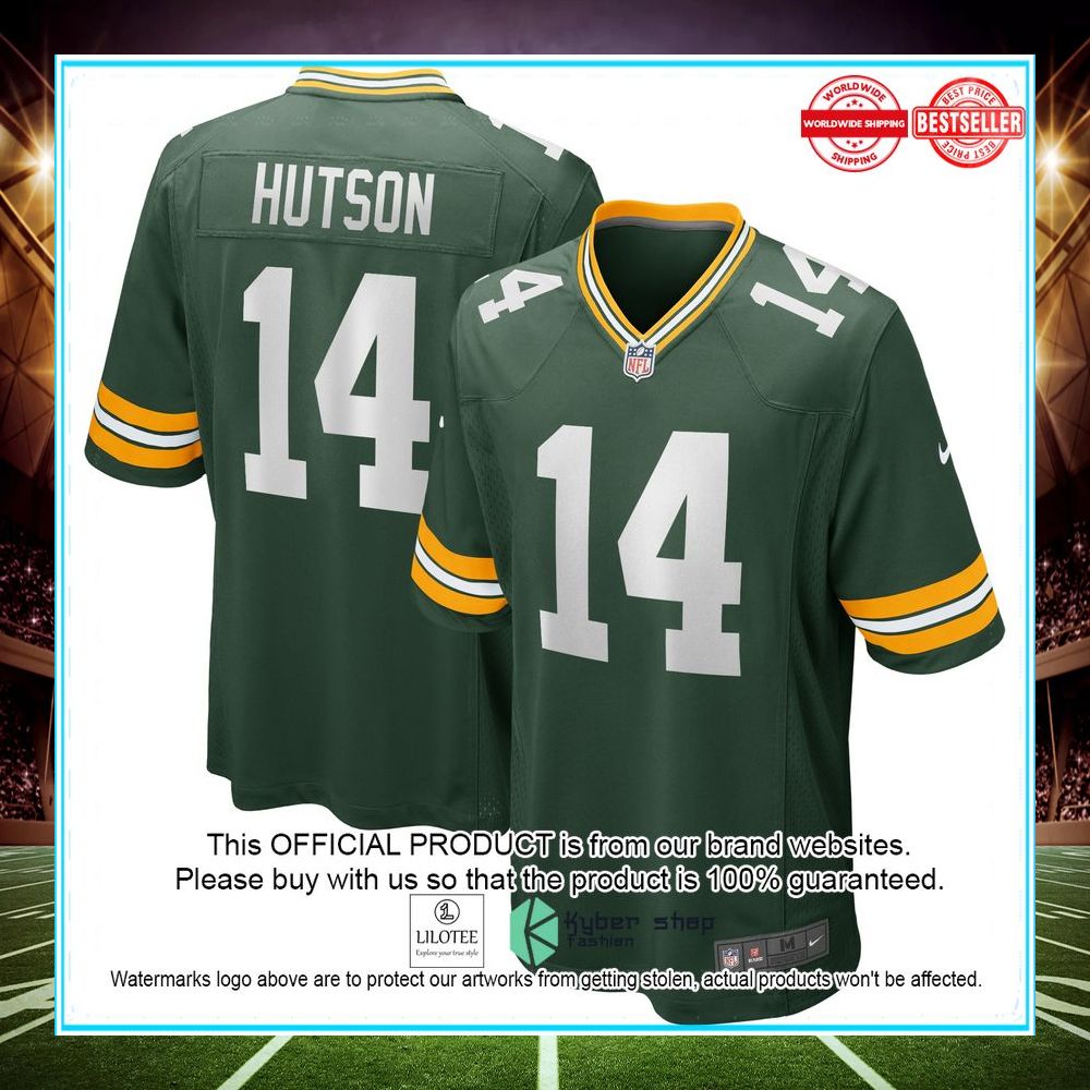 don hutson green bay packers nike retired green football jersey 1 99