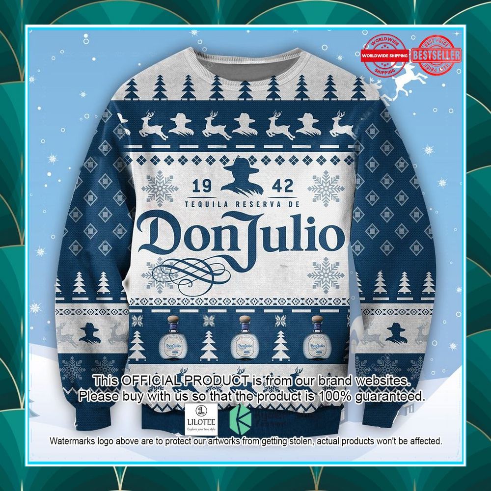 don julio tequila ugly christmas sweater 1 209
