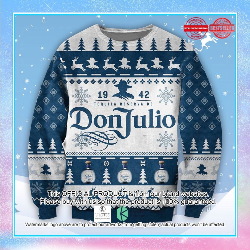 don julio tequila ugly christmas sweater 1 872