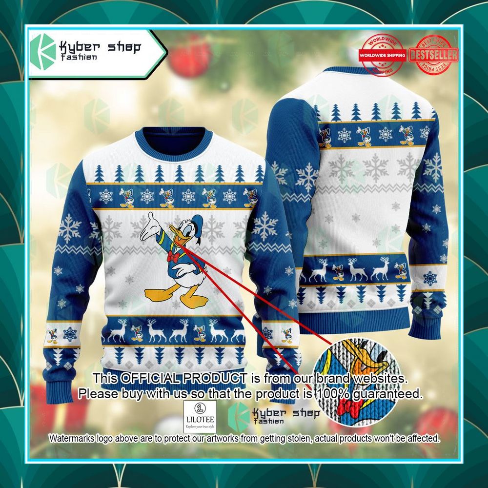 donald duck disneys mickey mouse christmas sweater 1 382