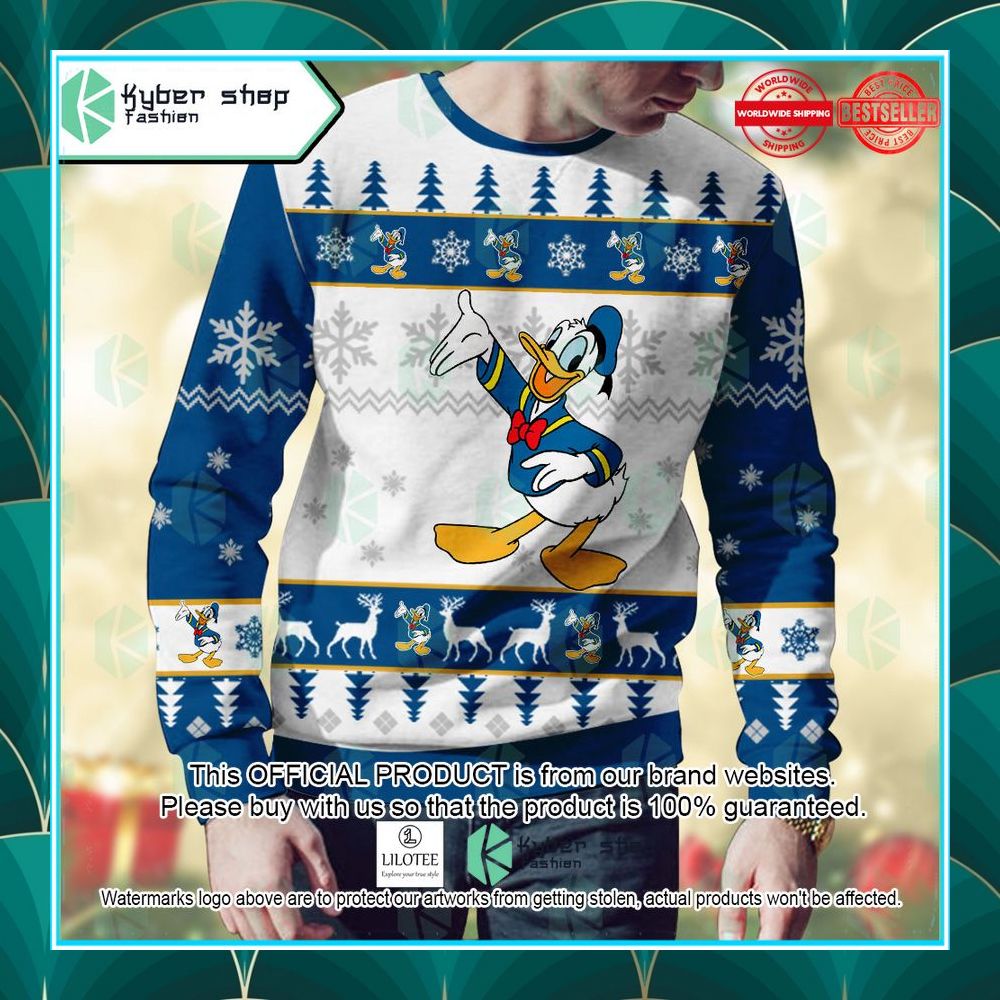 donald duck disneys mickey mouse christmas sweater 2 394