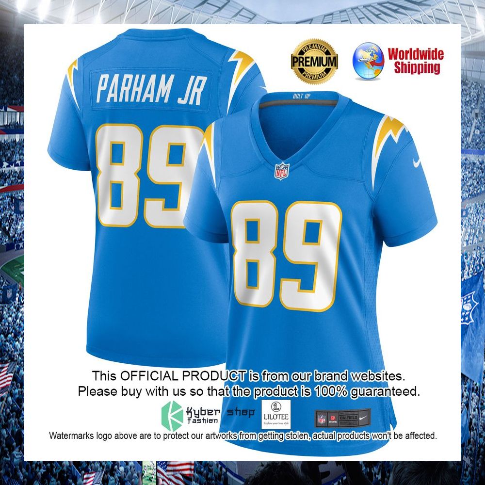 donald parham jr los angeles chargers nike womens powder blue football jersey 1 425