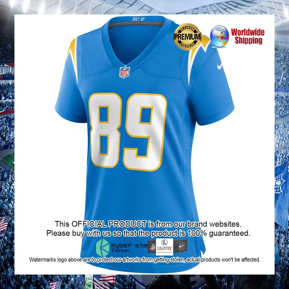donald parham jr los angeles chargers nike womens powder blue football jersey 2 567