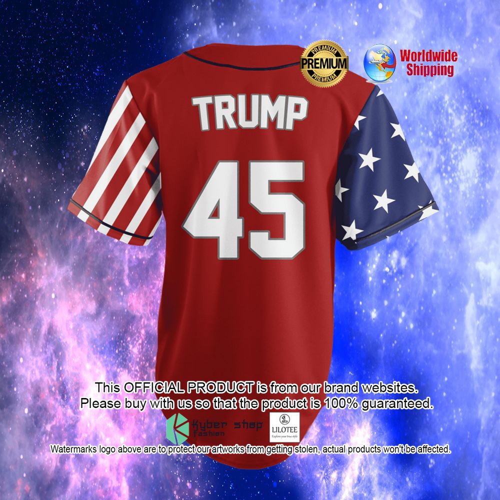 Donald Trump USA Statue of Liberty Flag Red Baseball Jersey - LIMITED EDITION 13 donald trump usa statue of liberty flag red baseball jersey 3 281