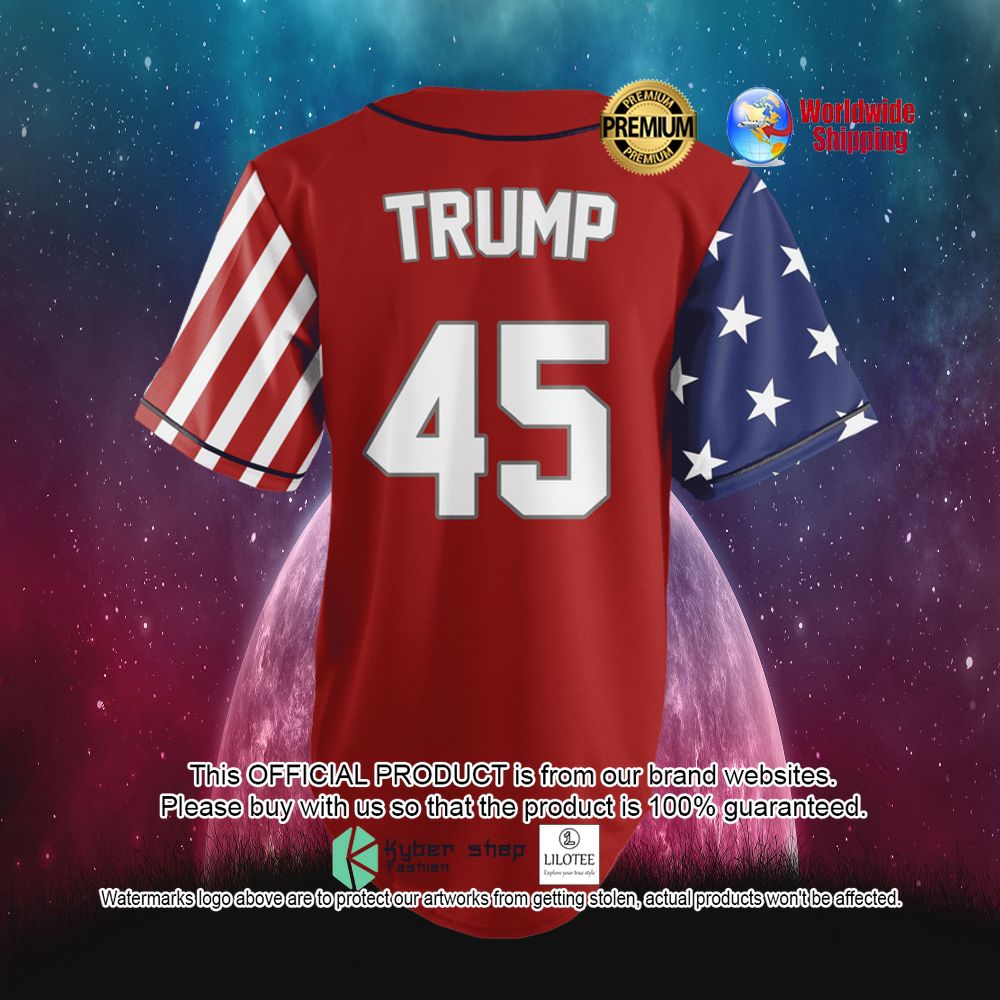 Donald Trump USA Statue of Liberty Flag Red Baseball Jersey - LIMITED EDITION 23 donald trump usa statue of liberty flag red baseball jersey 3 869