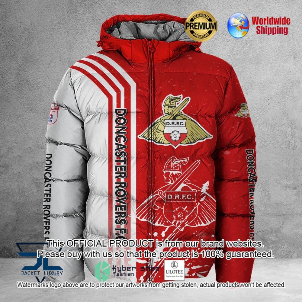 doncaster rovers 3d puffer down jacket bomber jacket 1 315