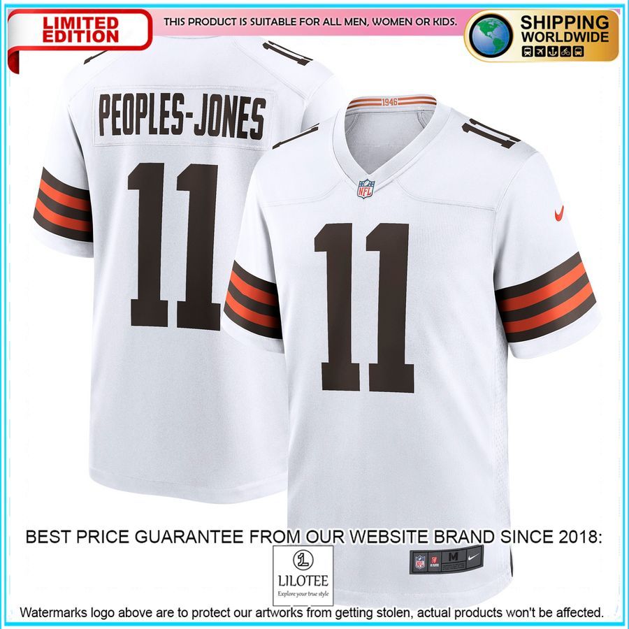 donovan peoples jones cleveland browns white football jersey 1 168