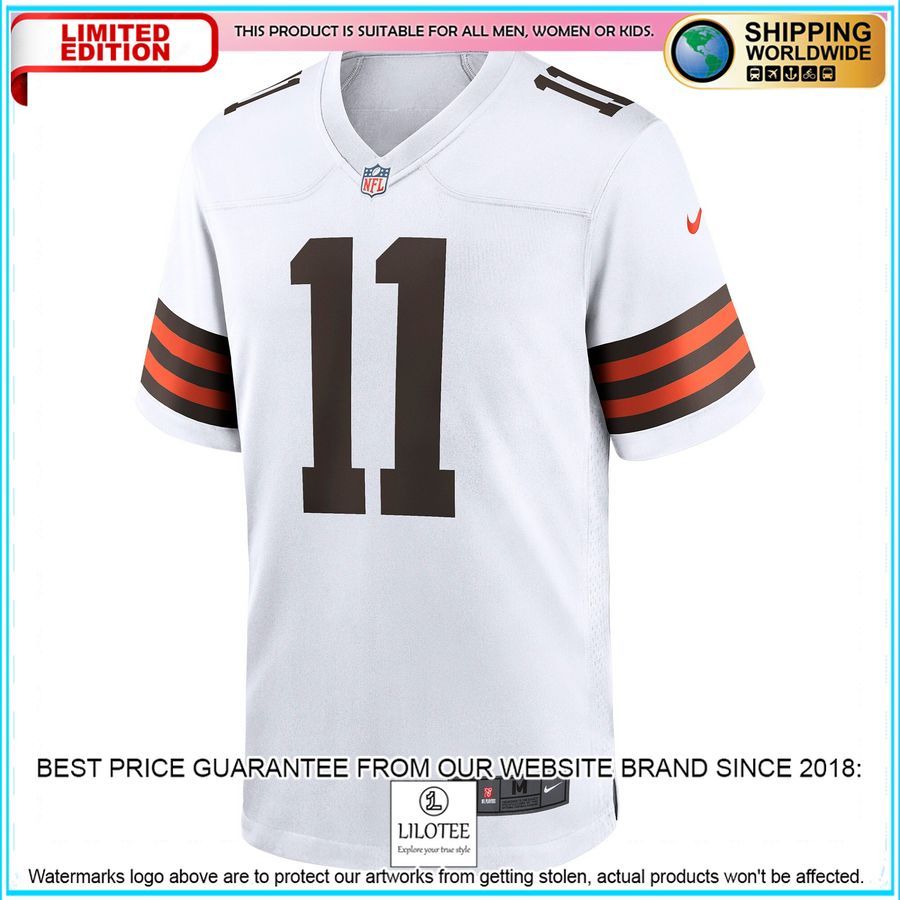 donovan peoples jones cleveland browns white football jersey 2 693