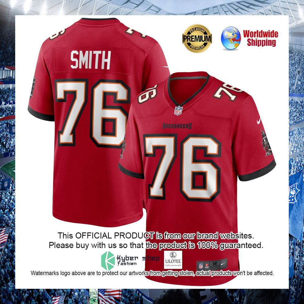 donovan smith tampa bay buccaneers nike red football jersey 1 261