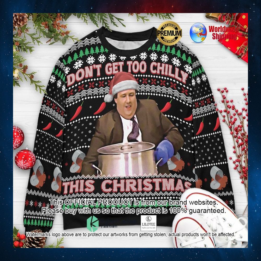 dont get too chilly this christmas kevin malone the office christmas sweater 1 793