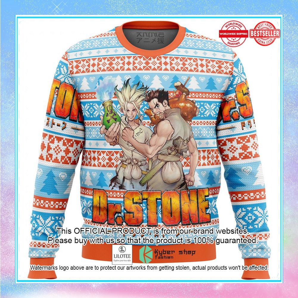 dr stone alt ugly christmas sweater 1 514