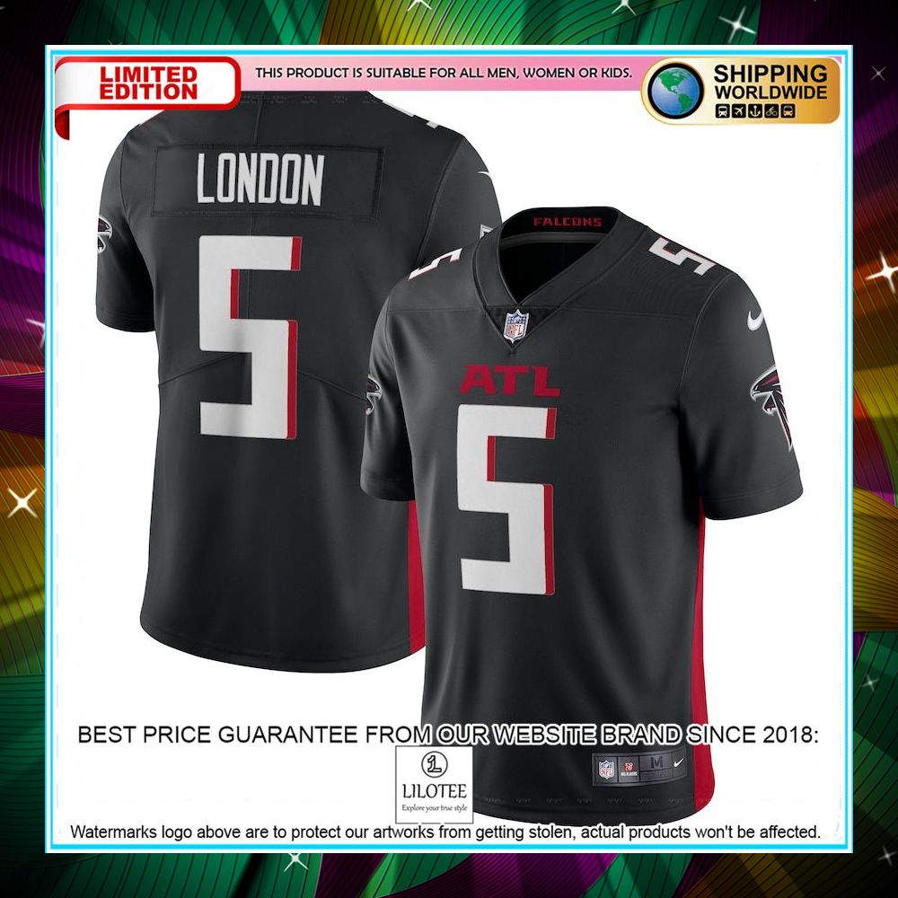 drake london atlanta falcons vapor black football jersey 1 486
